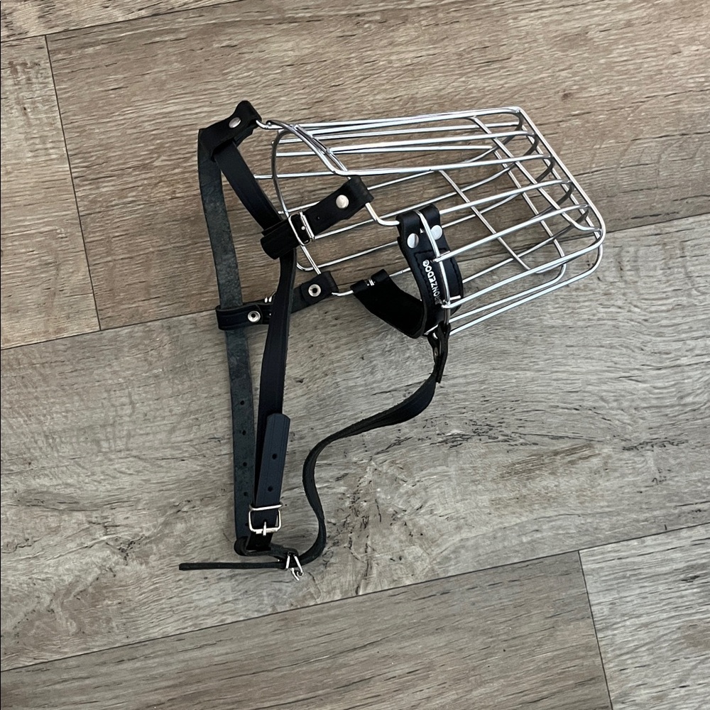 Bronzedog Dog Muzzle Wire Basket Metal Mask for Large Breed Dog